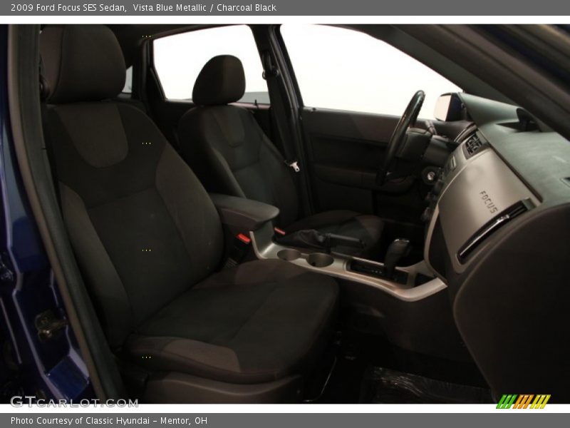 Vista Blue Metallic / Charcoal Black 2009 Ford Focus SES Sedan
