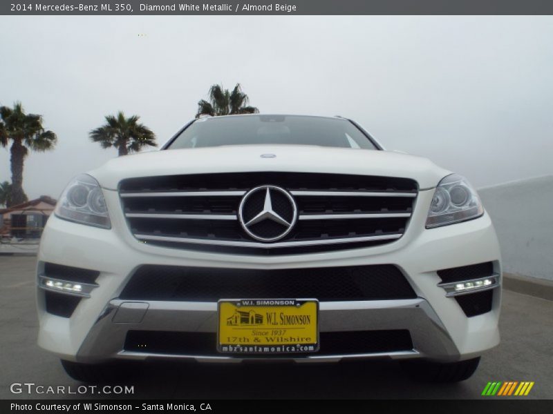 Diamond White Metallic / Almond Beige 2014 Mercedes-Benz ML 350