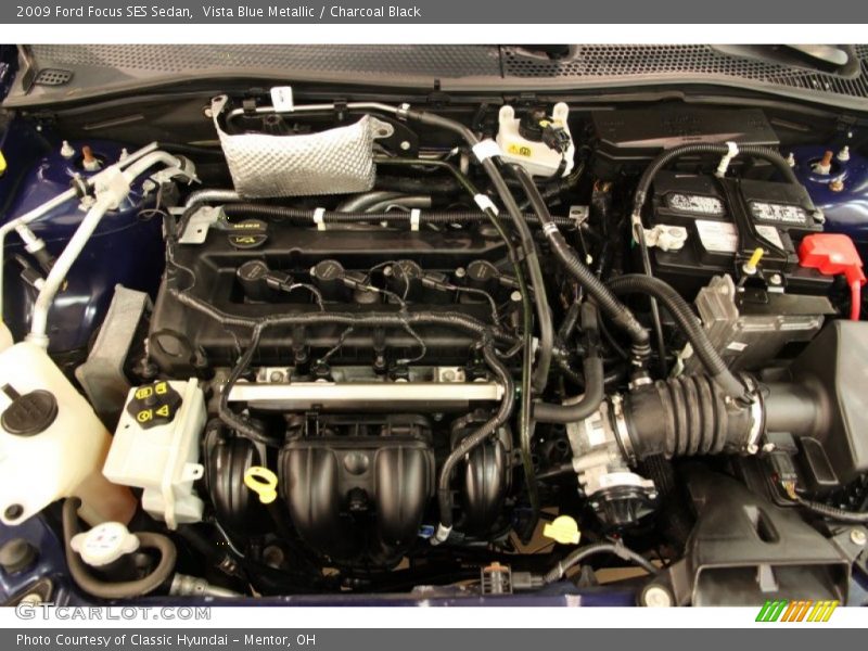Vista Blue Metallic / Charcoal Black 2009 Ford Focus SES Sedan