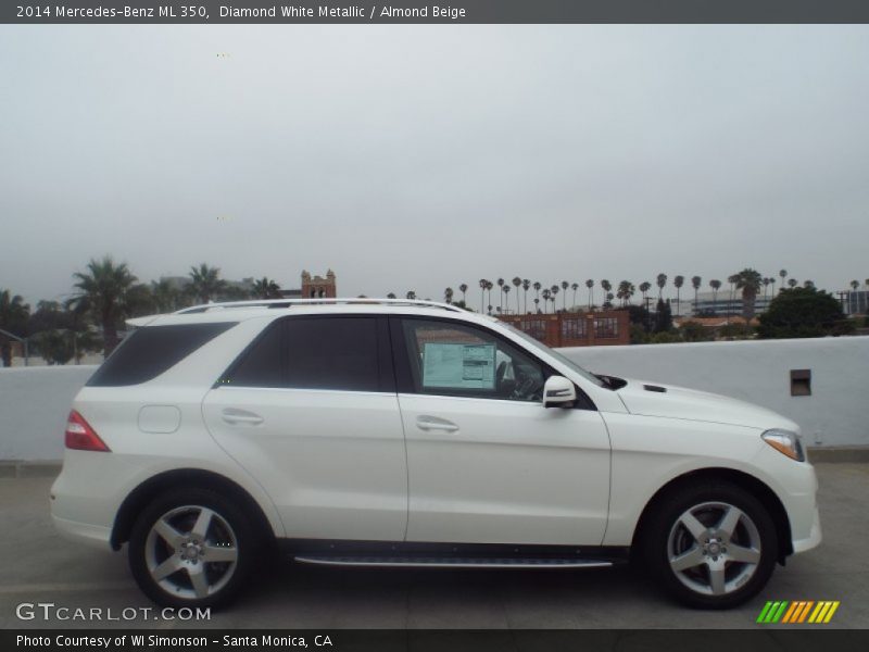 Diamond White Metallic / Almond Beige 2014 Mercedes-Benz ML 350