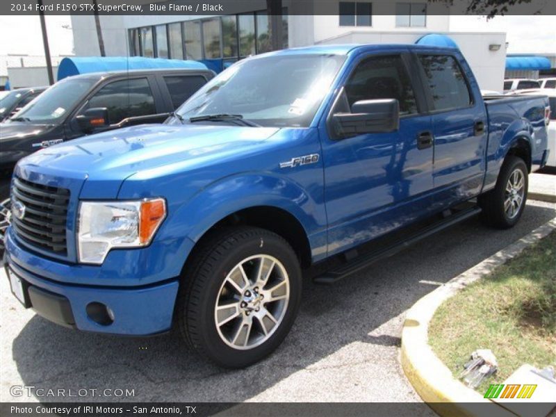 Blue Flame / Black 2014 Ford F150 STX SuperCrew