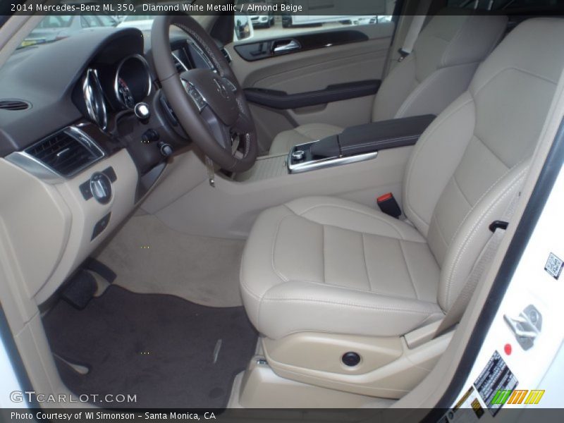 Diamond White Metallic / Almond Beige 2014 Mercedes-Benz ML 350