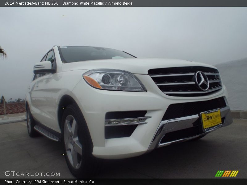 Diamond White Metallic / Almond Beige 2014 Mercedes-Benz ML 350