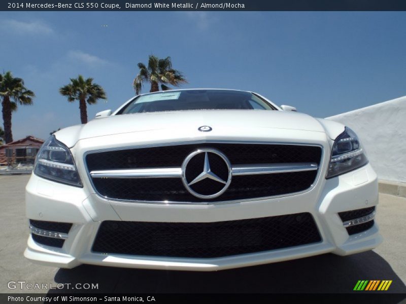 Diamond White Metallic / Almond/Mocha 2014 Mercedes-Benz CLS 550 Coupe