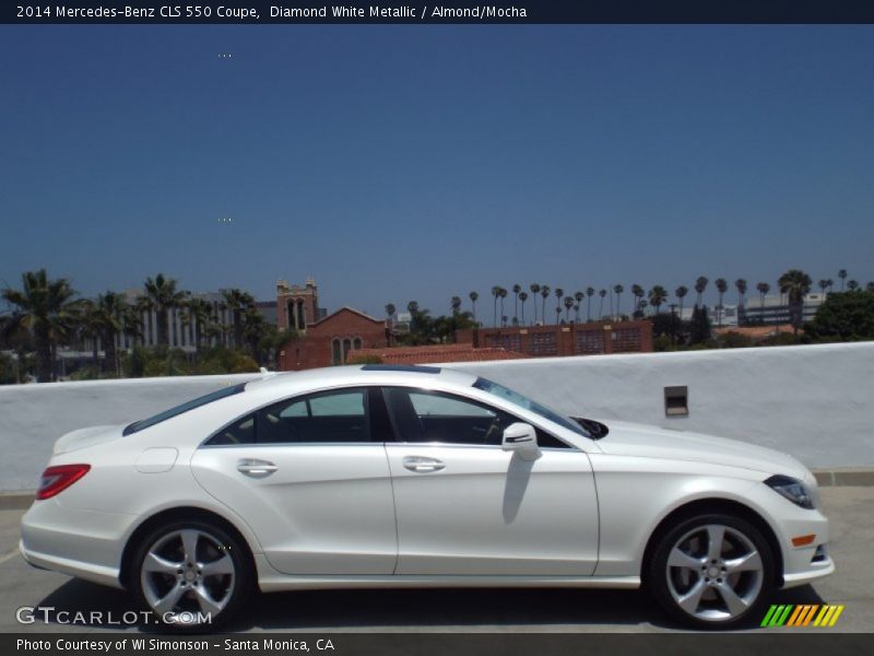 Diamond White Metallic / Almond/Mocha 2014 Mercedes-Benz CLS 550 Coupe