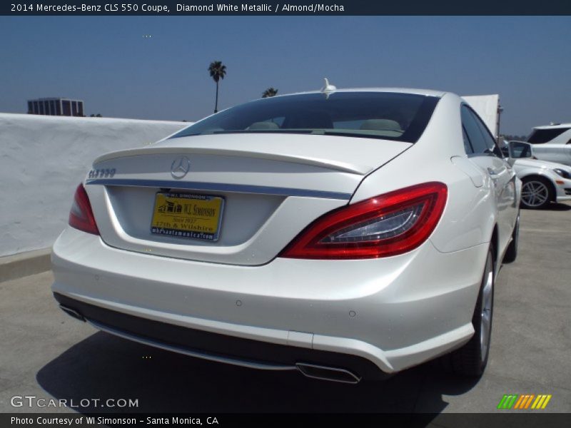 Diamond White Metallic / Almond/Mocha 2014 Mercedes-Benz CLS 550 Coupe