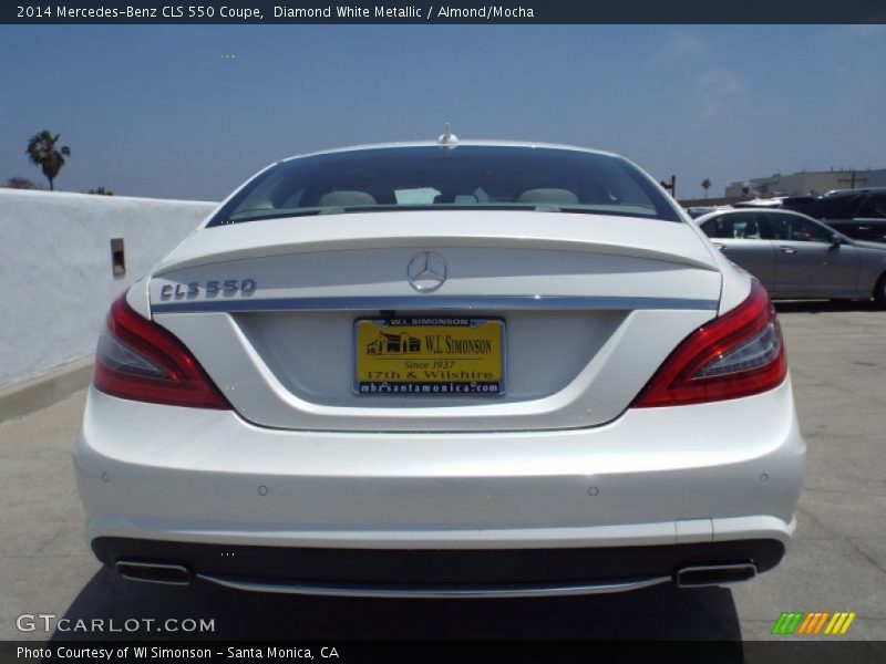 Diamond White Metallic / Almond/Mocha 2014 Mercedes-Benz CLS 550 Coupe