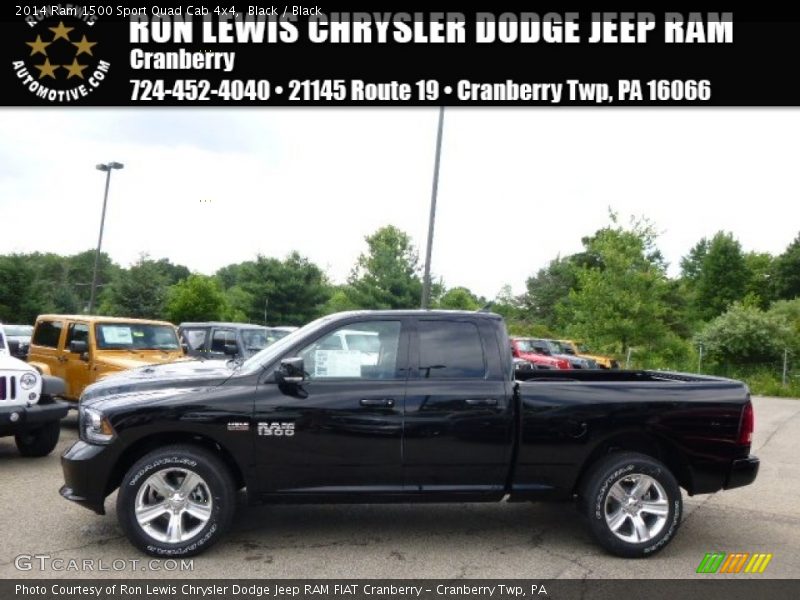 Black / Black 2014 Ram 1500 Sport Quad Cab 4x4