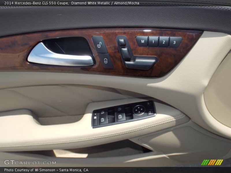 Diamond White Metallic / Almond/Mocha 2014 Mercedes-Benz CLS 550 Coupe