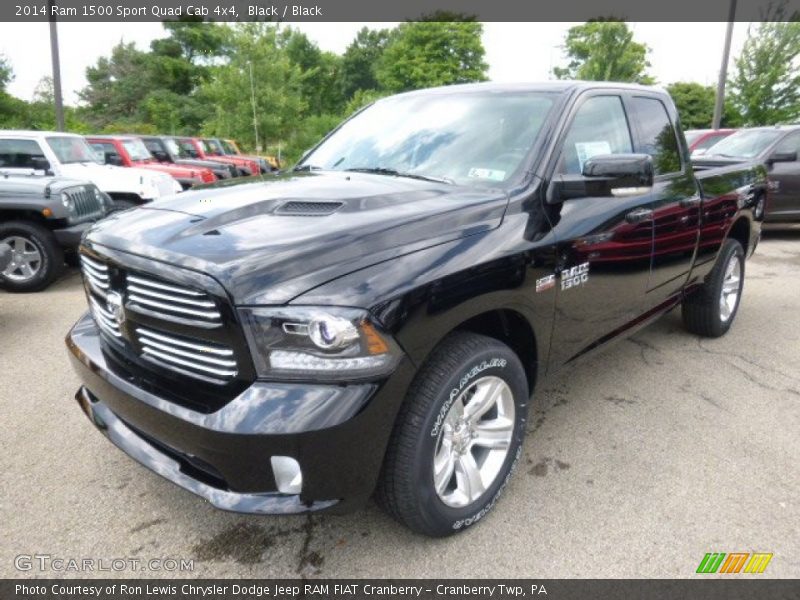 Front 3/4 View of 2014 1500 Sport Quad Cab 4x4