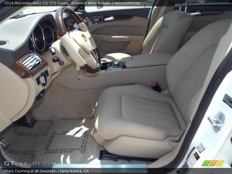 Diamond White Metallic / Almond/Mocha 2014 Mercedes-Benz CLS 550 Coupe