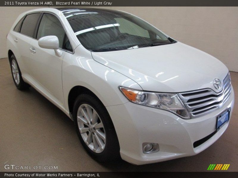 Blizzard Pearl White / Light Gray 2011 Toyota Venza I4 AWD