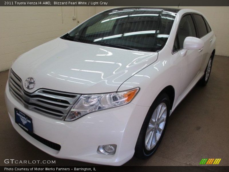 Blizzard Pearl White / Light Gray 2011 Toyota Venza I4 AWD