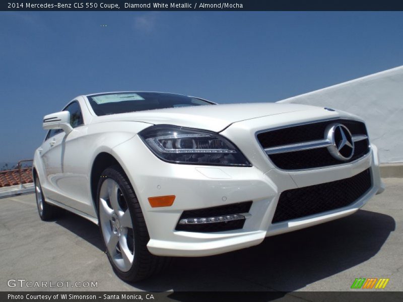Diamond White Metallic / Almond/Mocha 2014 Mercedes-Benz CLS 550 Coupe