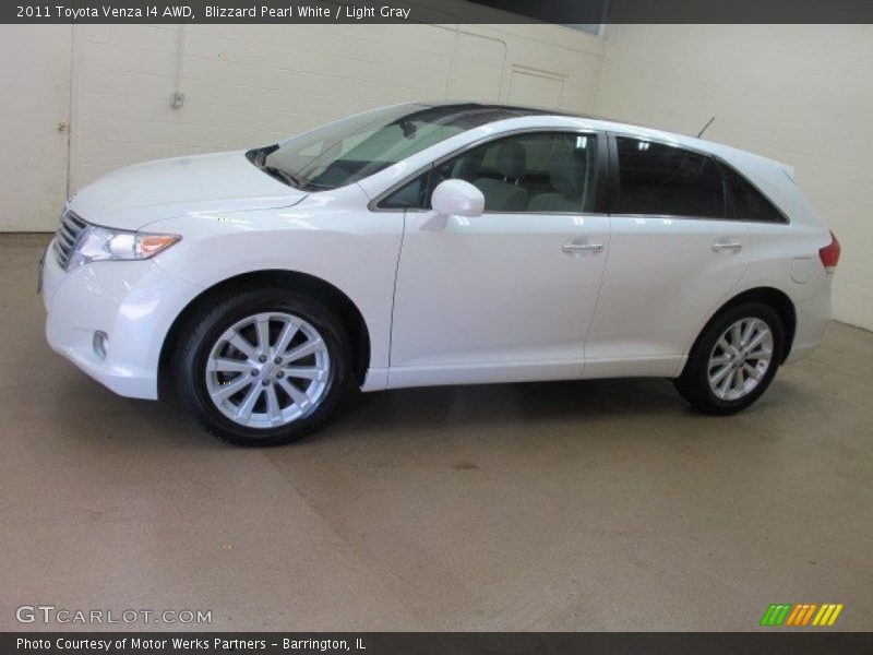 Blizzard Pearl White / Light Gray 2011 Toyota Venza I4 AWD