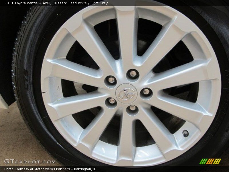 Blizzard Pearl White / Light Gray 2011 Toyota Venza I4 AWD