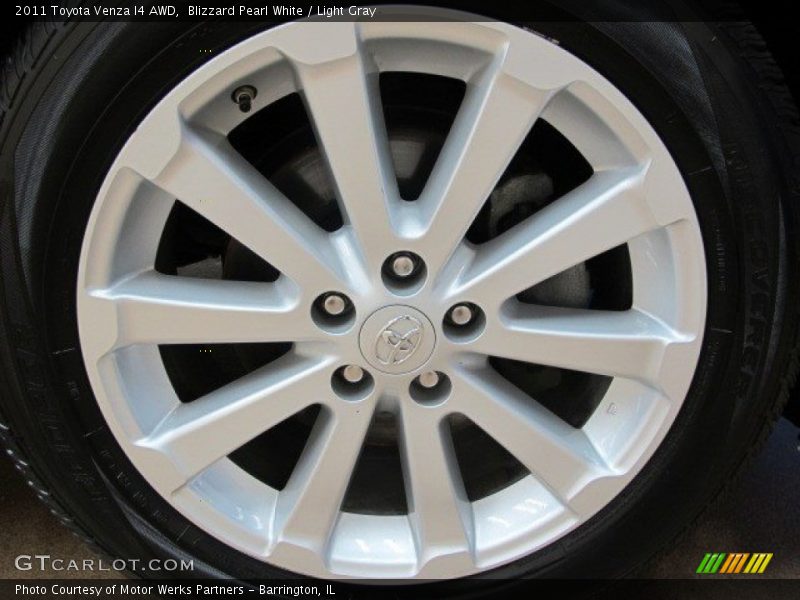 Blizzard Pearl White / Light Gray 2011 Toyota Venza I4 AWD
