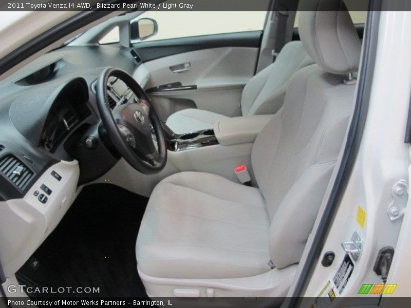 Blizzard Pearl White / Light Gray 2011 Toyota Venza I4 AWD