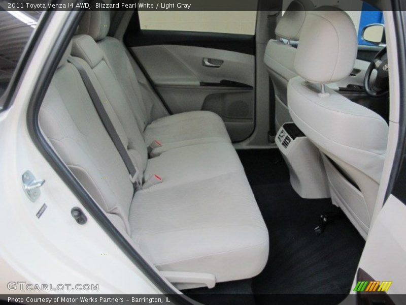 Blizzard Pearl White / Light Gray 2011 Toyota Venza I4 AWD