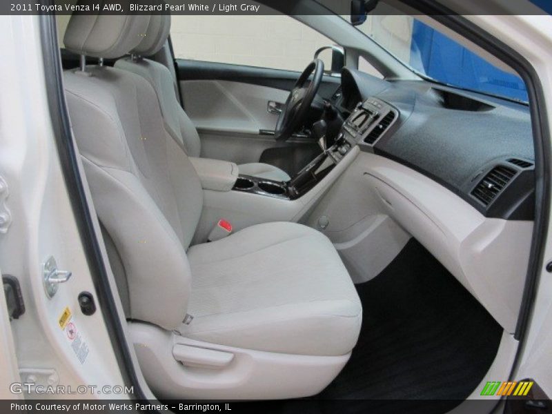 Blizzard Pearl White / Light Gray 2011 Toyota Venza I4 AWD
