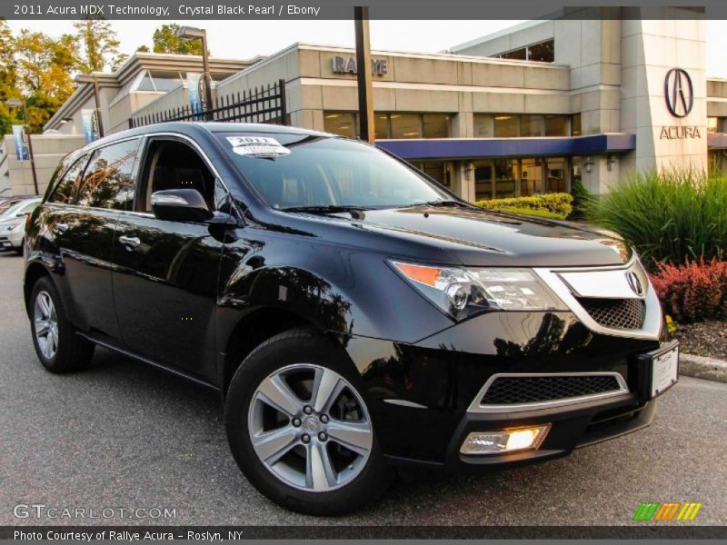 Crystal Black Pearl / Ebony 2011 Acura MDX Technology