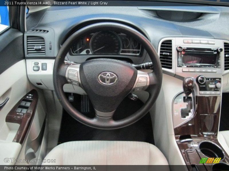 Blizzard Pearl White / Light Gray 2011 Toyota Venza I4 AWD