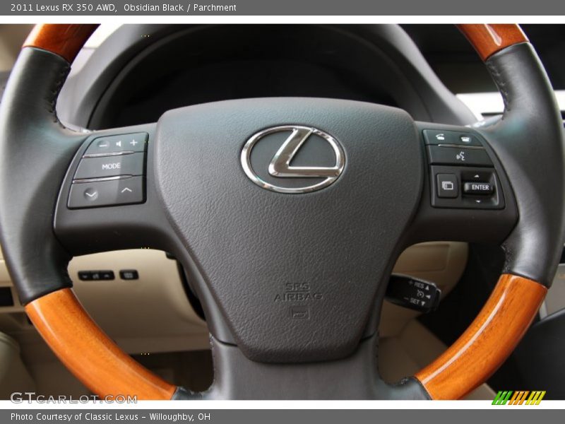 Obsidian Black / Parchment 2011 Lexus RX 350 AWD