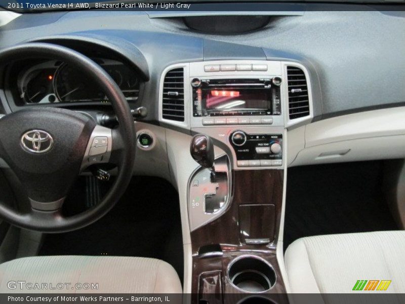 Blizzard Pearl White / Light Gray 2011 Toyota Venza I4 AWD