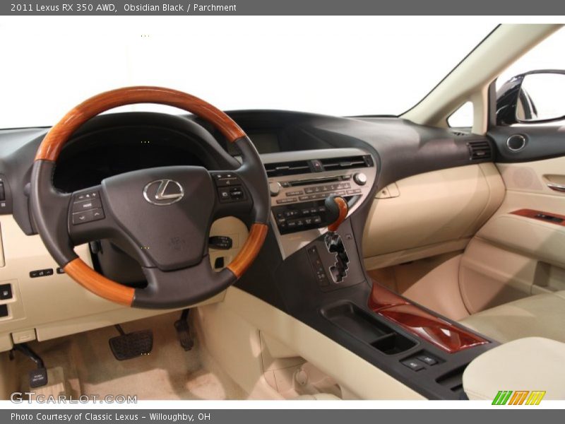 Obsidian Black / Parchment 2011 Lexus RX 350 AWD
