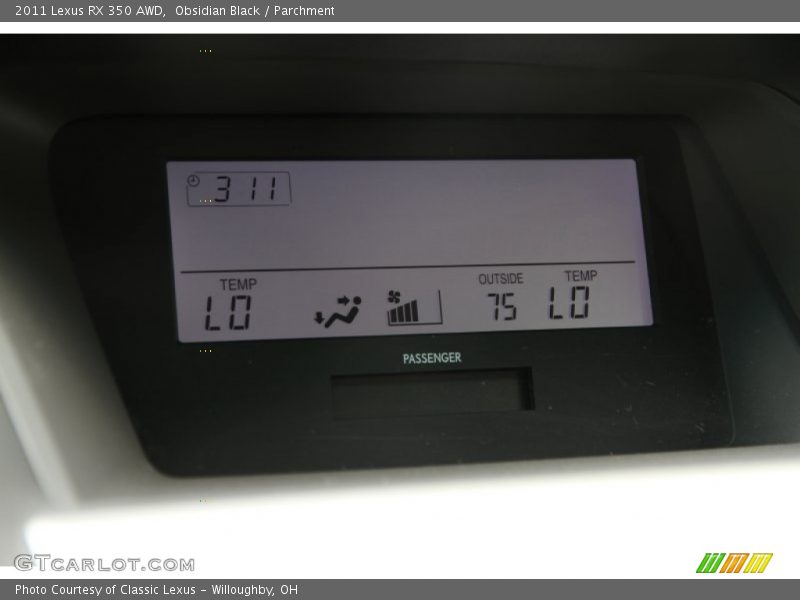 Obsidian Black / Parchment 2011 Lexus RX 350 AWD