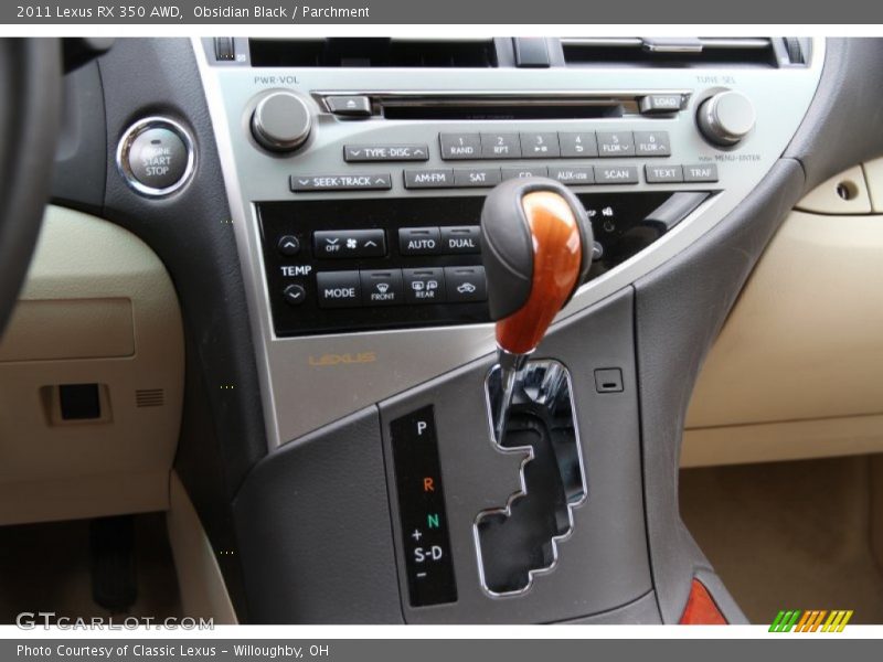 Obsidian Black / Parchment 2011 Lexus RX 350 AWD