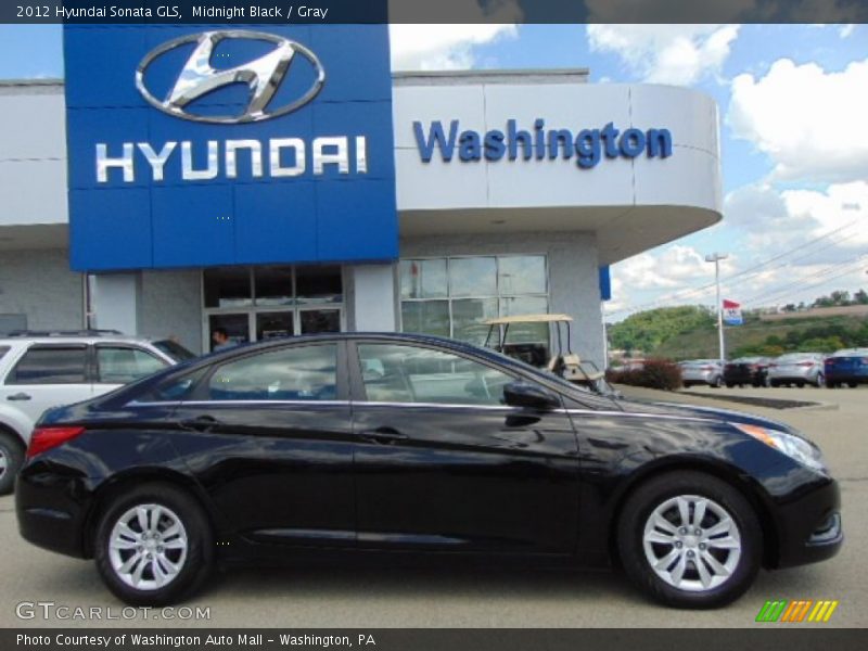 Midnight Black / Gray 2012 Hyundai Sonata GLS