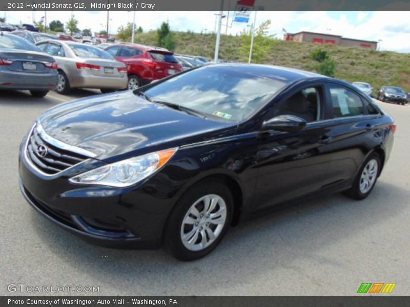 Midnight Black / Gray 2012 Hyundai Sonata GLS