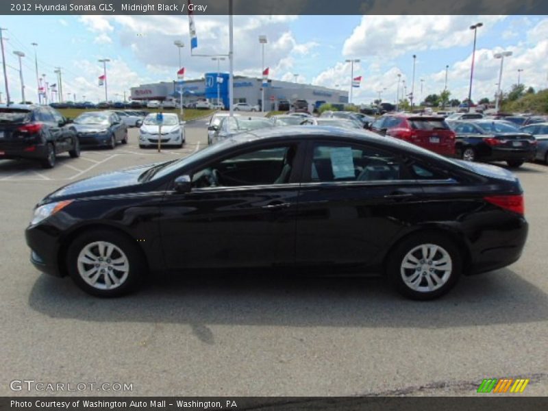 Midnight Black / Gray 2012 Hyundai Sonata GLS