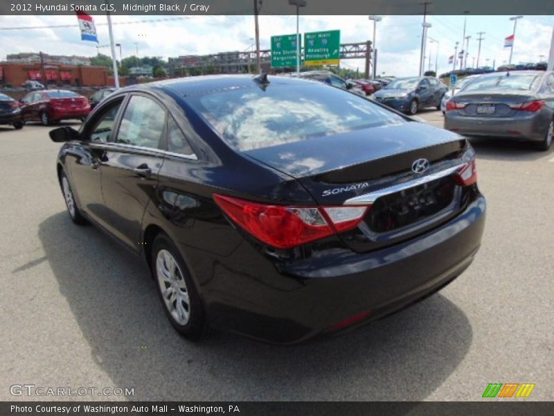 Midnight Black / Gray 2012 Hyundai Sonata GLS