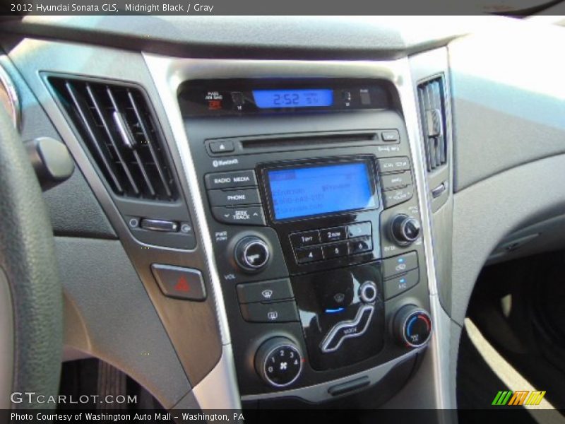 Midnight Black / Gray 2012 Hyundai Sonata GLS