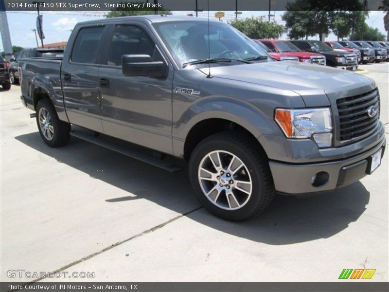 Sterling Grey / Black 2014 Ford F150 STX SuperCrew