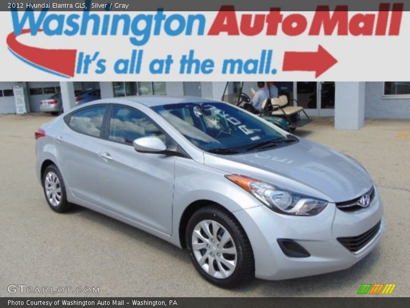 Silver / Gray 2012 Hyundai Elantra GLS