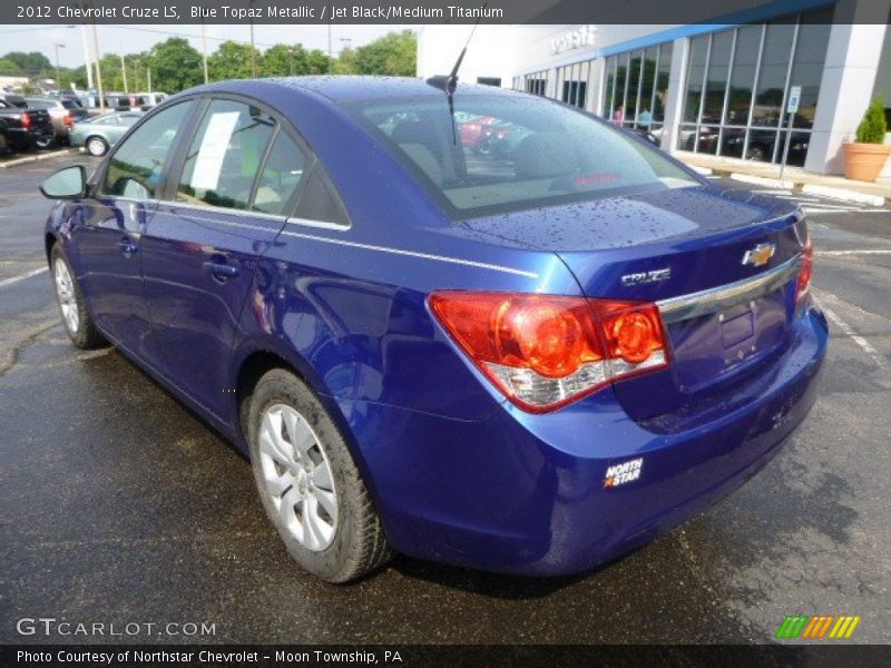 Blue Topaz Metallic / Jet Black/Medium Titanium 2012 Chevrolet Cruze LS