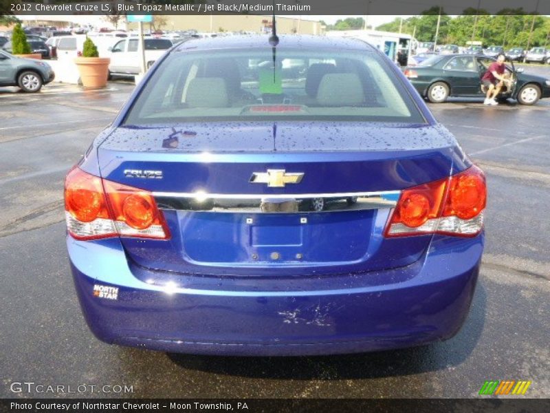 Blue Topaz Metallic / Jet Black/Medium Titanium 2012 Chevrolet Cruze LS