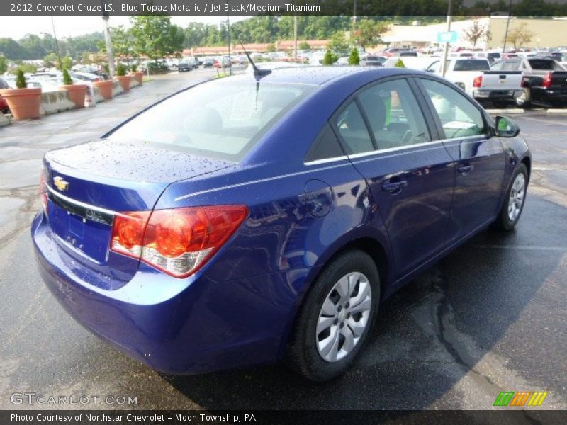 Blue Topaz Metallic / Jet Black/Medium Titanium 2012 Chevrolet Cruze LS
