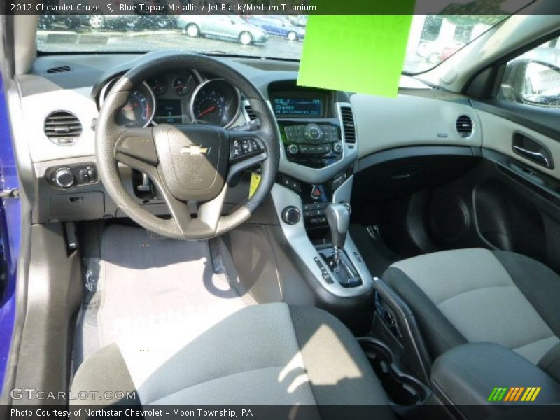 Blue Topaz Metallic / Jet Black/Medium Titanium 2012 Chevrolet Cruze LS