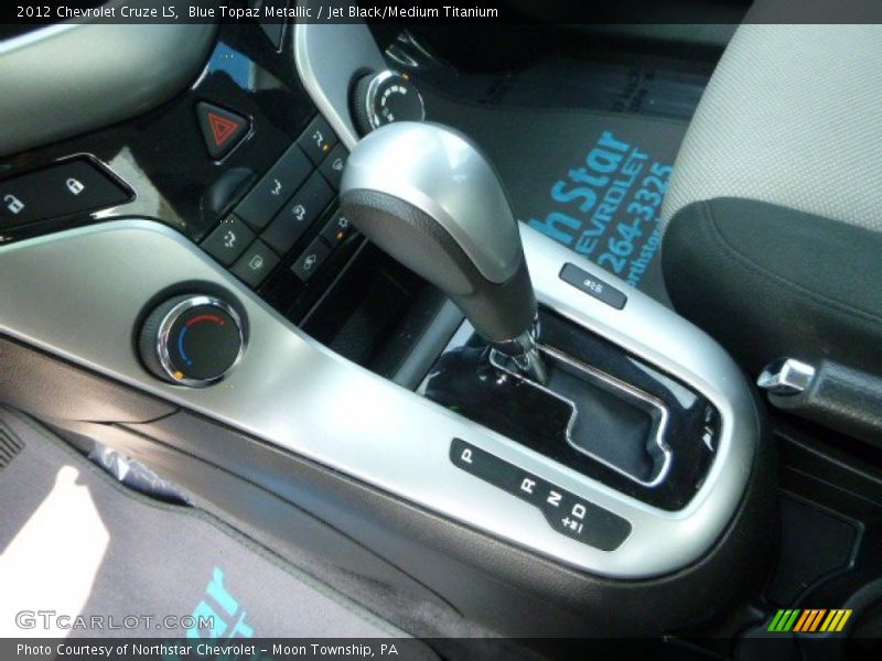 Blue Topaz Metallic / Jet Black/Medium Titanium 2012 Chevrolet Cruze LS