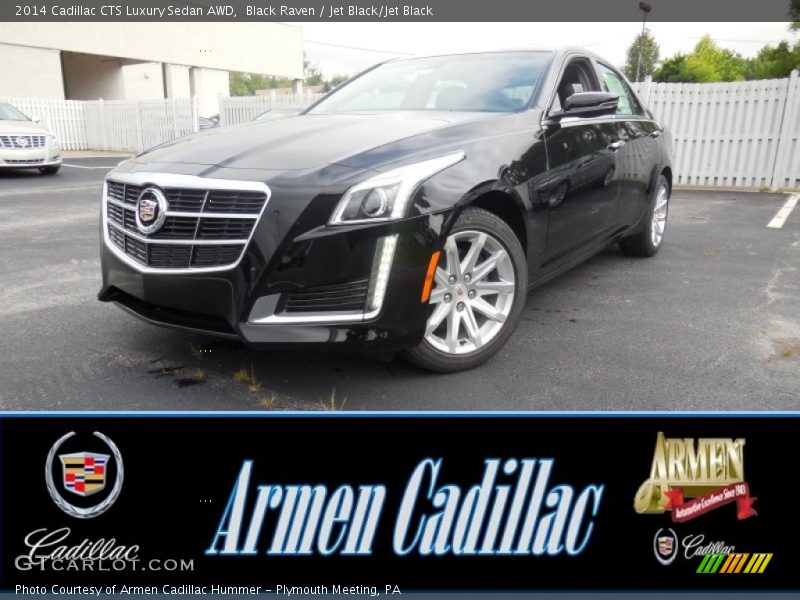 Black Raven / Jet Black/Jet Black 2014 Cadillac CTS Luxury Sedan AWD