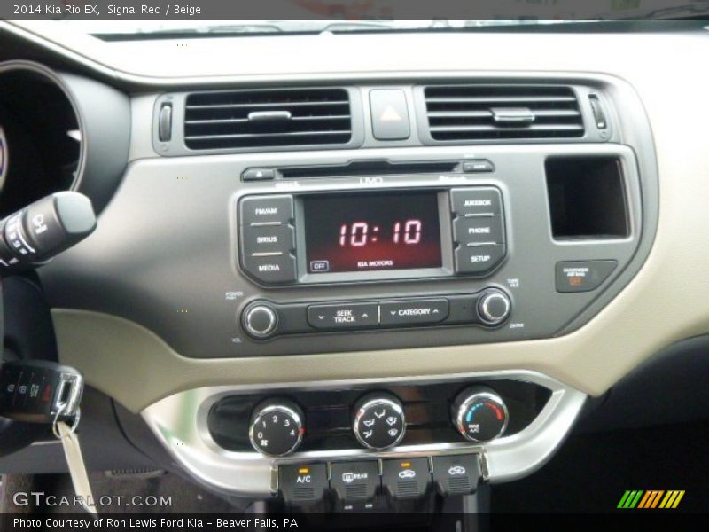 Signal Red / Beige 2014 Kia Rio EX