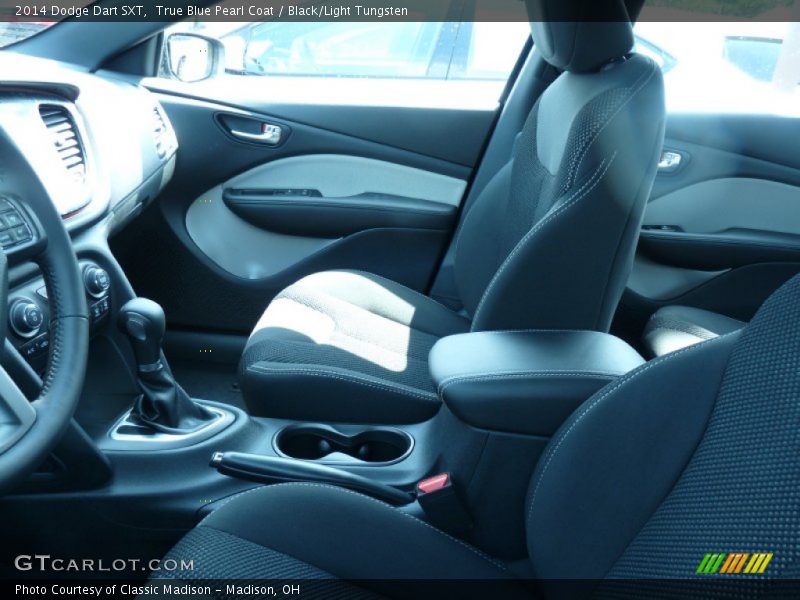 True Blue Pearl Coat / Black/Light Tungsten 2014 Dodge Dart SXT