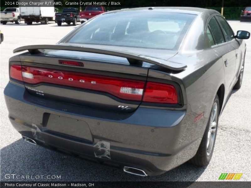 Granite Crystal Metallic / Black 2014 Dodge Charger R/T AWD