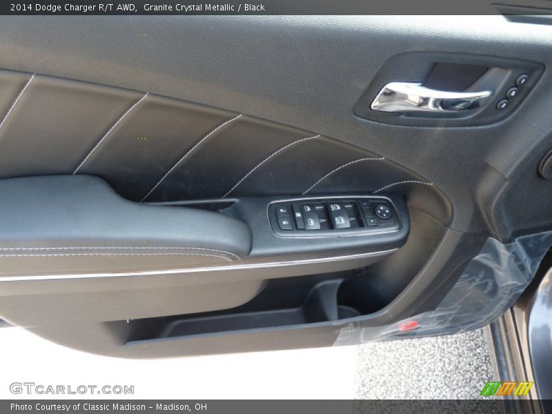 Granite Crystal Metallic / Black 2014 Dodge Charger R/T AWD