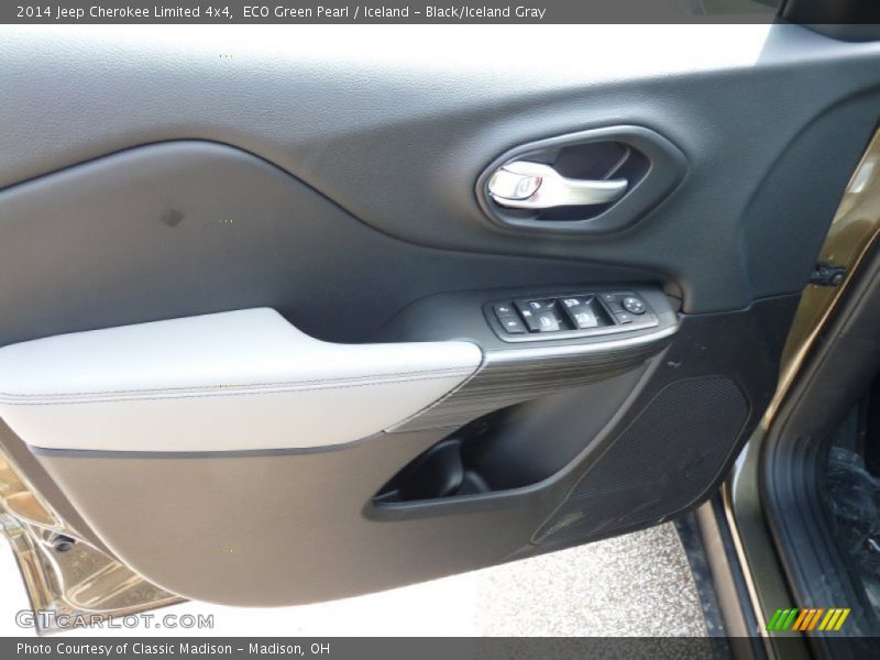 ECO Green Pearl / Iceland - Black/Iceland Gray 2014 Jeep Cherokee Limited 4x4