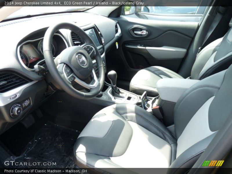 ECO Green Pearl / Iceland - Black/Iceland Gray 2014 Jeep Cherokee Limited 4x4